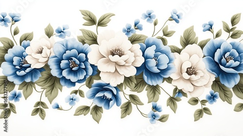 Intricate Floral Pattern with Light Colors