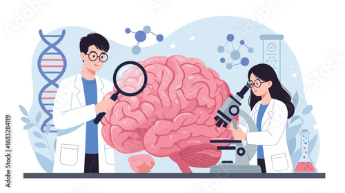 "Scientists Exploring Brain Research"