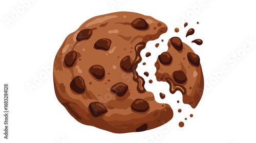 "Broken Chocolate Chip Cookie"