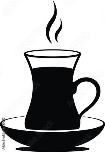 Sip of warmth enjoy delicious hot beverage cup and saucer with steam
