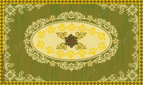 vintage floral frame
