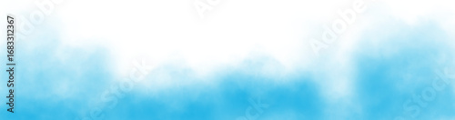 Vector realistic smoke cloud or light blue fog, Abstract gas on transparent background