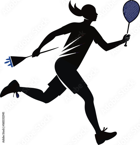tennis player vector