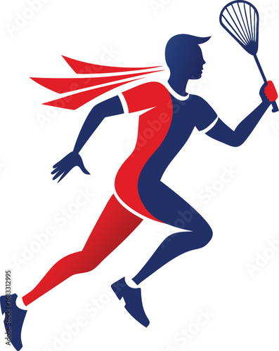 tennis player silhouette