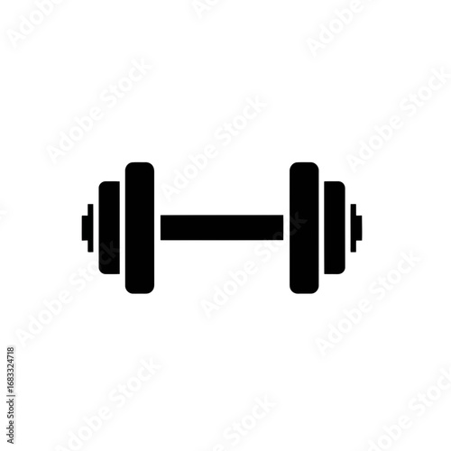 dumbbell isolated on white background