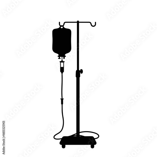 saline stick vector illustration 