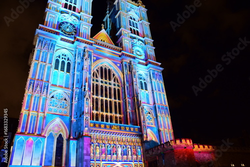 westminster abbey at night