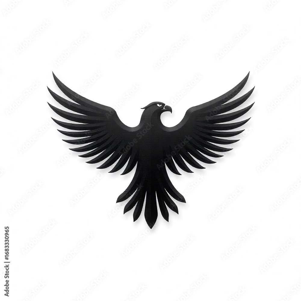 Obraz premium flat vector eagle with wings