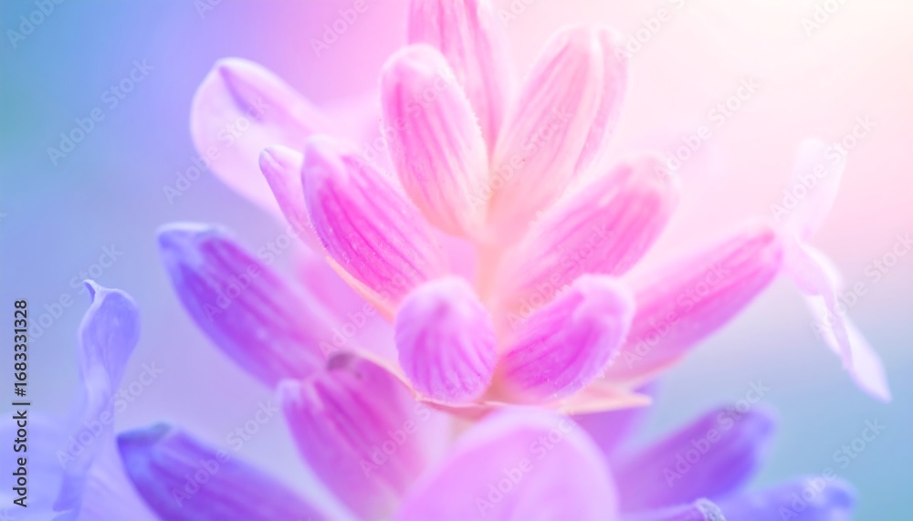 Fototapeta premium Vibrant pastel flower close-up