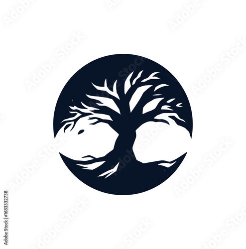 Tree of life symbol graphic design