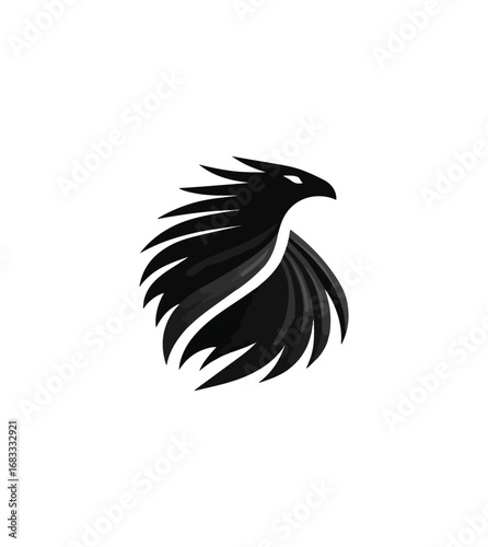 Stylized bird of prey illustration