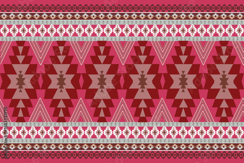 Seamless Ikat ethnic patterns in horizontal stripes, perfect for textile, fashion design, fabric printing, and home decor. Inspired by traditional weaving with modern color twist Ideal for background