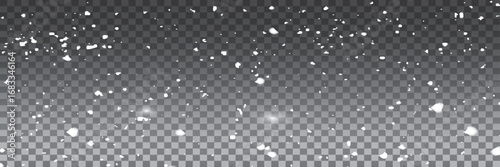 Heavy Snowfall in Transparent Cold Winter Weather