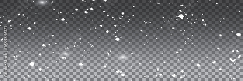 Heavy Snowfall in Transparent Cold Winter Weather