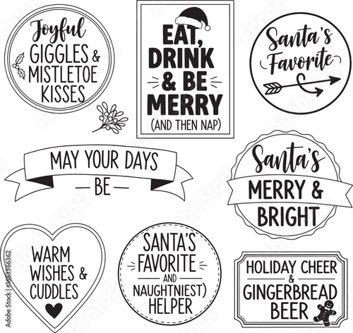 set of retro labels