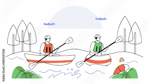 fishing in the river