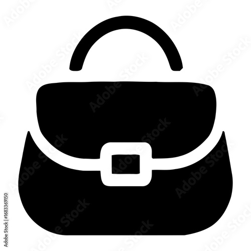 Handbag solid style icon