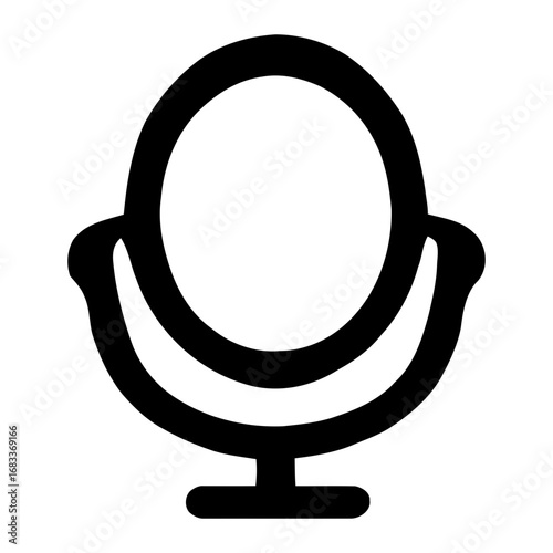 Mirror solid style icon