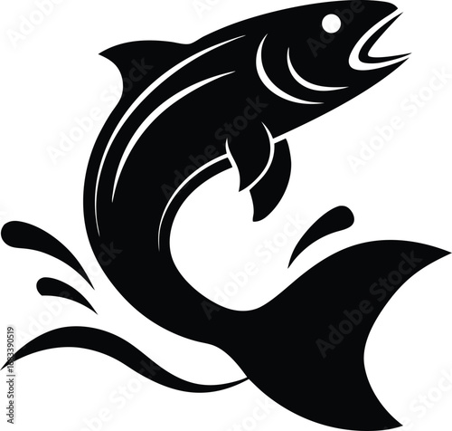 vector illustration of a shark