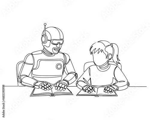 Educational Robot and Young Student Learning Together
