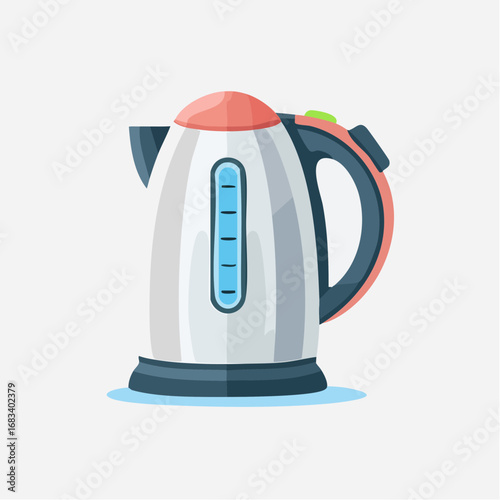 Cartoon Electric Kettle Illustration