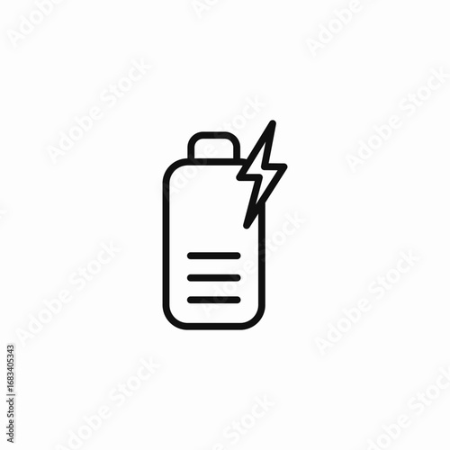 battery charge lightning icon sign vector