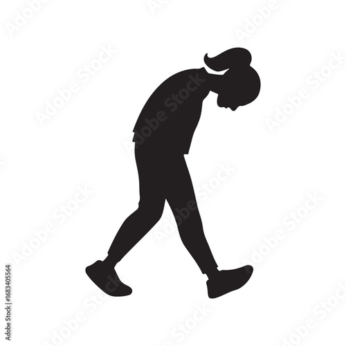 Exhausted  no energy icon. Element of walking and running people icon for mobile concept and web apps. Detailed exhausted  no energy icon can be used for web and mobile