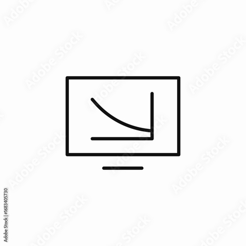 battery life graph icon sign vector