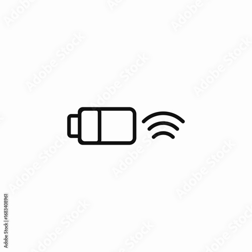low battery power icon sign vector