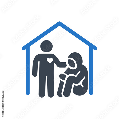 Homeless Shelter & Support Icon