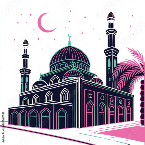 taj mahal agra india 3d Art & Illustration