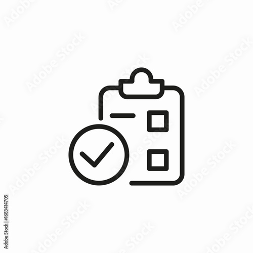 clipboard check complete icon sign vector