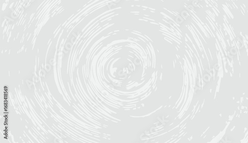 A textured abstract in soft gray tones showcases a concentric design, with swirling patterns creating depth and movement in a contemporary and visually engaging backdrop
