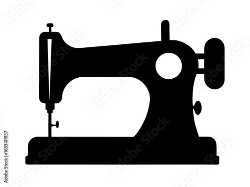 symbol,silhouette,vector,icon,sewing machine  simple   silhouette vector,sewing machine icon