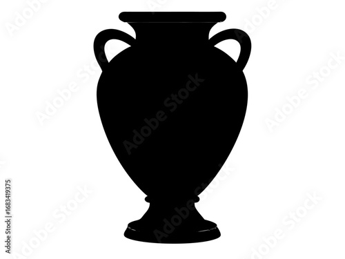 urn silhouette vector ,Vase icon vector