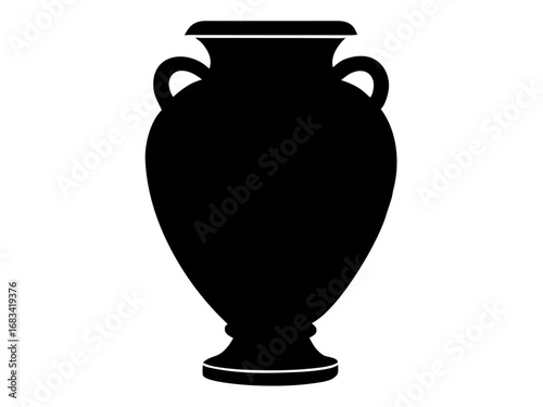 urn silhouette vector ,Vase icon vector