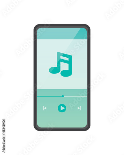 スマホ画面　音楽アプリ