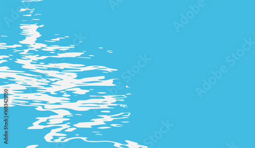 A captivating illustration showcases the serene beauty of water with its light blue hues and shimmering white reflections creating a calming and visually appealing scene