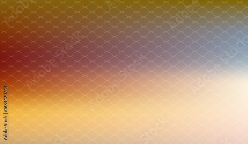 Subtle net pattern overlaying a soft, blurred gradient background transitions from warm earth tones to gentle blues, offering a calming and visually appealing backdrop