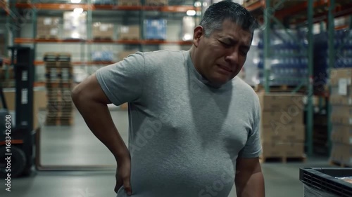 Warehouse Worker Experiencing Back Pain