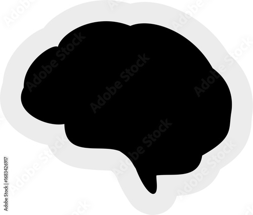 Simple brain vector illustration