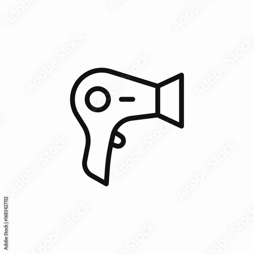hair blower salon icon sign vector