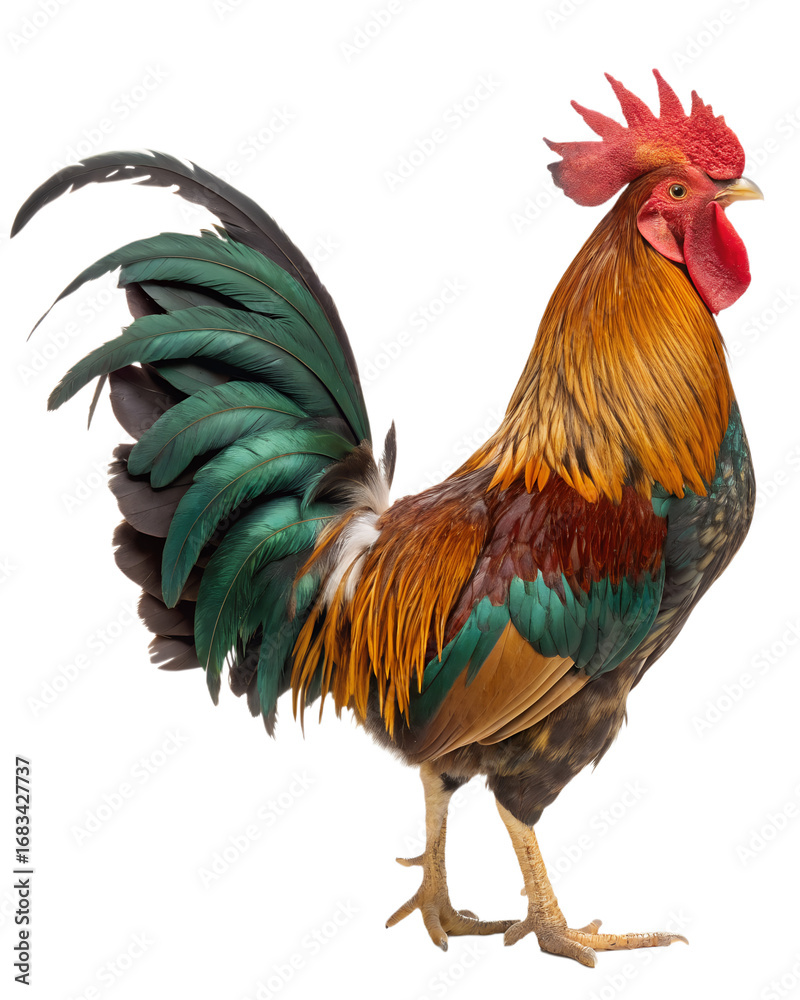 Fototapeta premium rooster isolated on transparent background