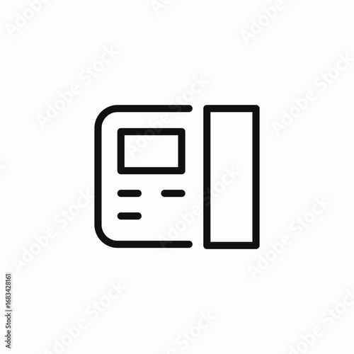 office phone receiver icon sign vector