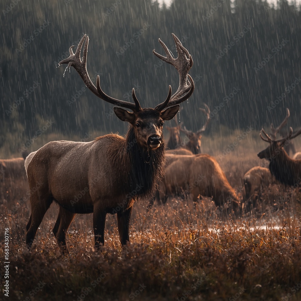 Fototapeta premium deer in the woods