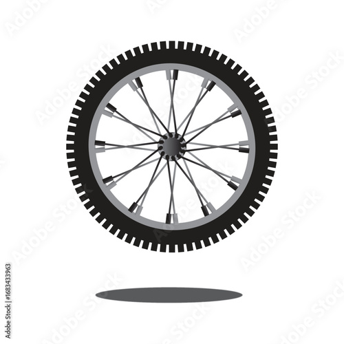 Tubeless tire vector illustration