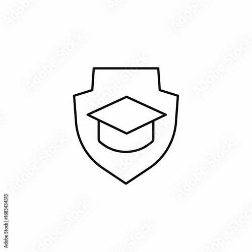  shield security icon sign vector