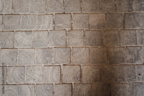 Wooden hallway floor showcasing natural wood grain.