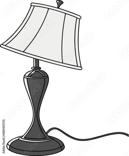 table lamp isolated on white