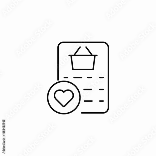 favorite wishlist shopping  icon sign vector